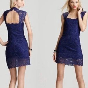 Nicole Miller Eva lave dress blue size M
